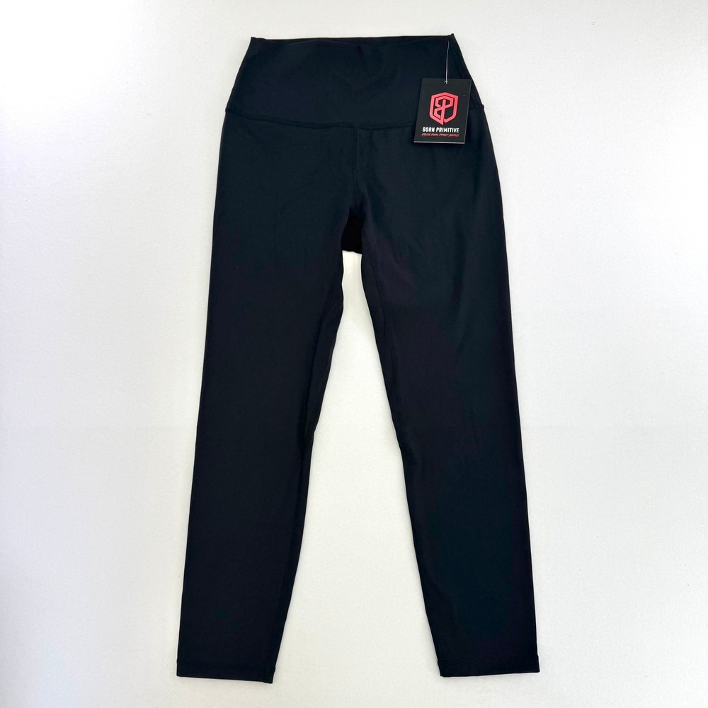 Born Primitive Black High Waisted Athletic Leggings Womens Size Large NWT